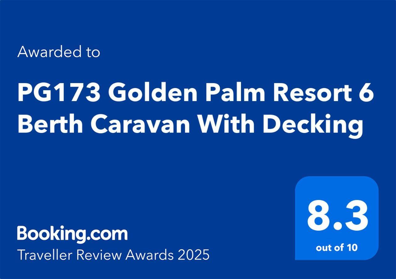 Pg173 Golden Palm Resort 6 Berth Caravan With Decking Chapel Saint Leonards Exterior photo